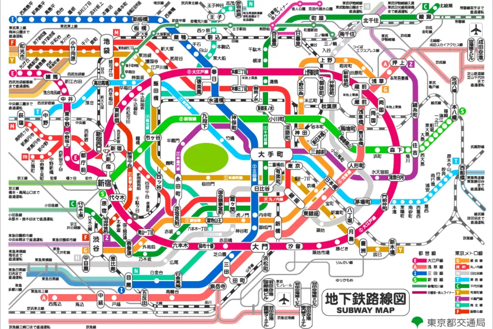 Tokyo Subway Map